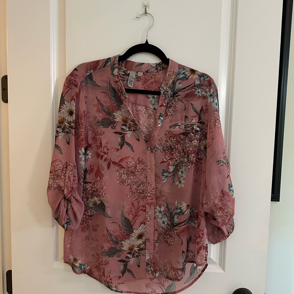Kut from the Kloth Rose Floral Blouse